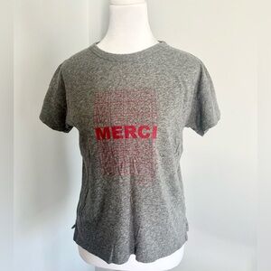 rag & bone Heather Gray Merci Tee